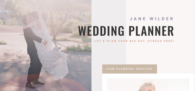website-design-wedding-planner